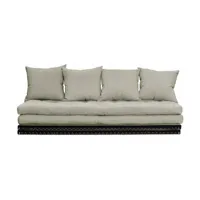 canapé-futon lin en coton chico sofa - karup design