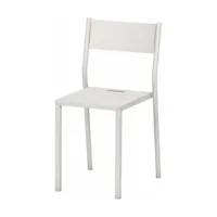 chaise en acier blanche take - matière grise