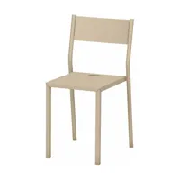 chaise en acier crème take - matière grise