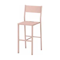 chaise haute en acier mat baby pink 99 cm take - matière grise