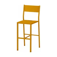 chaise haute en acier mat safran 99 cm take - matière grise
