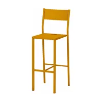 chaise haute en acier mat safran 110 cm take - matière grise