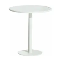 table de bistrot ronde outdoor blanche week end - petite friture
