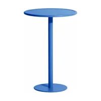 table haute ronde outdoor bleue week end - petite friture