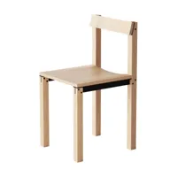 chaise en bois de chêne tal - kann design