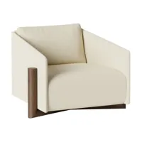 fauteuil en tissu crème timber - kann design