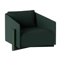fauteuil en tissu vert timber - kann design
