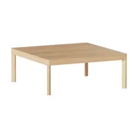 table basse en bois de chêne naturel galta square - kann design