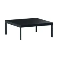 table basse en bois de chêne noire galta square - kann design