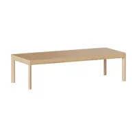 table basse en bois de chêne naturel galta rectangle - kann design