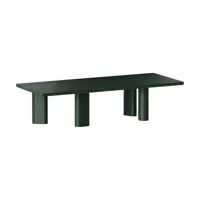 table basse rectangle en bois de chêne verte galta forte rectangle - kann design