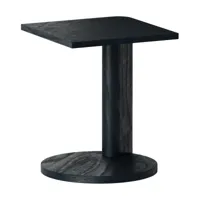 table d'appoint en chêne noire galta forte side - kann design