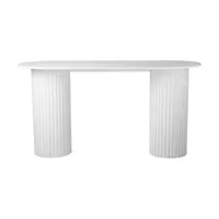 console ovale blanche pillar - hkliving