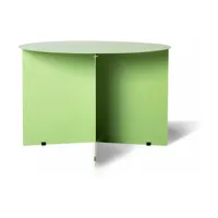 table d'appoint en métal ronde de couleur verte - hkliving