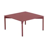 table basse en aluminium rouge brun fromme - petite friture
