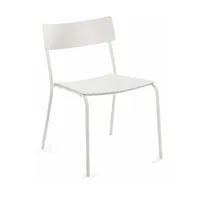 chaise large en aluminium sans accoudoirs sable august - serax