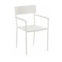 chaise en aluminium avec accoudoirs sable - serax
