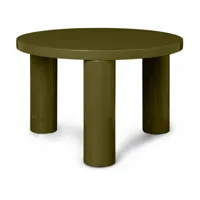 table basse vert olive post - ferm living