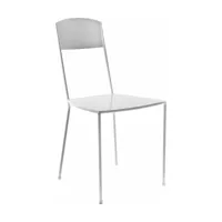 chaise blanche en métal 40 x 40 x 83 cm adriana - serax