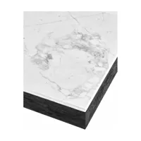 table basse en chêne noir et en marbre blanc 105 x 50 cm rudolph - serax