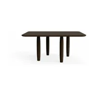 table basse carrée en chêne fumé 80 x 80 cm oku - norr11