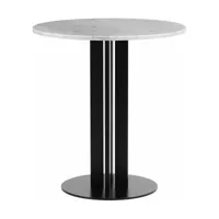 table haute en marbre 70 cm scala cafe marble - normann copenhagen