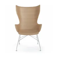 fauteuil en bois de frêne clair k/wood - kartell