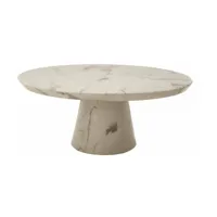 table basse effet marbre résine 100 cm - pols potten