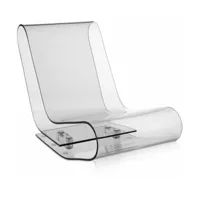 fauteuil long transparent lcp - kartell