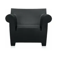 fauteuil de jardin noir 102 cm bubble club - kartell