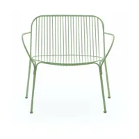 fauteuil de jardin en acier vert hiray - kartell