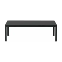 table basse en chêne noir 120 x 43 cm workshop - muuto