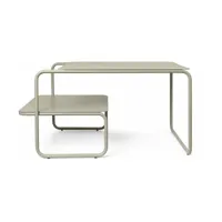 table basse en acier beige 60 x 80 cm level - ferm living