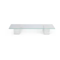 table basse en verre et marbre 46 x 170 cm mineral display - ferm living