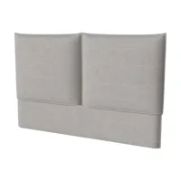 tête de lit en coton gris clair 200 cm feng pure - bolia
