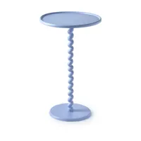 table haute en métal bleu clair 103 cm twister - pols potten