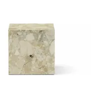 table d'appoint en marbre kunis breccia 40 x 40 cm plinth cubic - audo