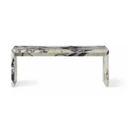 table basse en marbre calacatta viola 100 x 38 cm plinth bridge - audo
