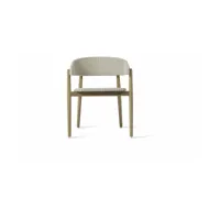 chaise avec accoudoirs en osier crème 60 x 74 cm mona - vincent sheppard