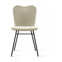 chaise en osier crème 50 x 83 cm lena - vincent sheppard
