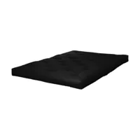 matelas futon 1 place noir 90 x 200 cm double latex - karup design
