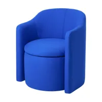 fauteuil en laine bleu pond - broste copenhagen