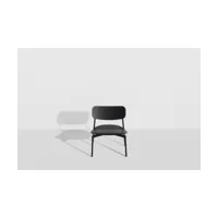 fauteuil lounge en hêtre et aluminium noir 71 cm fromme - petite friture