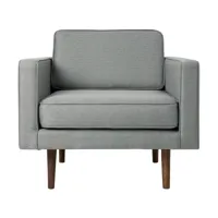fauteuil en polyester gris wind - broste copenhagen