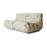 canapé à imprimé floral blanc lazy lounge reeds - hkliving