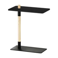 table d'appoint en pin noir 55x30x67cm adjust - karup design