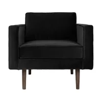 fauteuil en polyester noir 84x88 cm wind - broste copenhagen