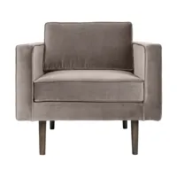 fauteuil en polyester gris clair 84x88 cm wind - broste copenhagen