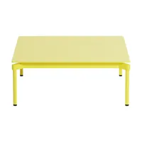 table basse de jardin carrée jaune 70x70cm fromme - petite friture