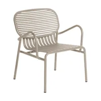 fauteuil de jardin avec accoudoirs en aluminium dune week end - petite friture